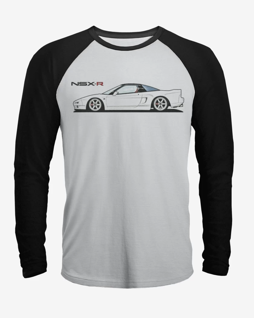 Polera Raglan Blanco / Negro de NSX-R