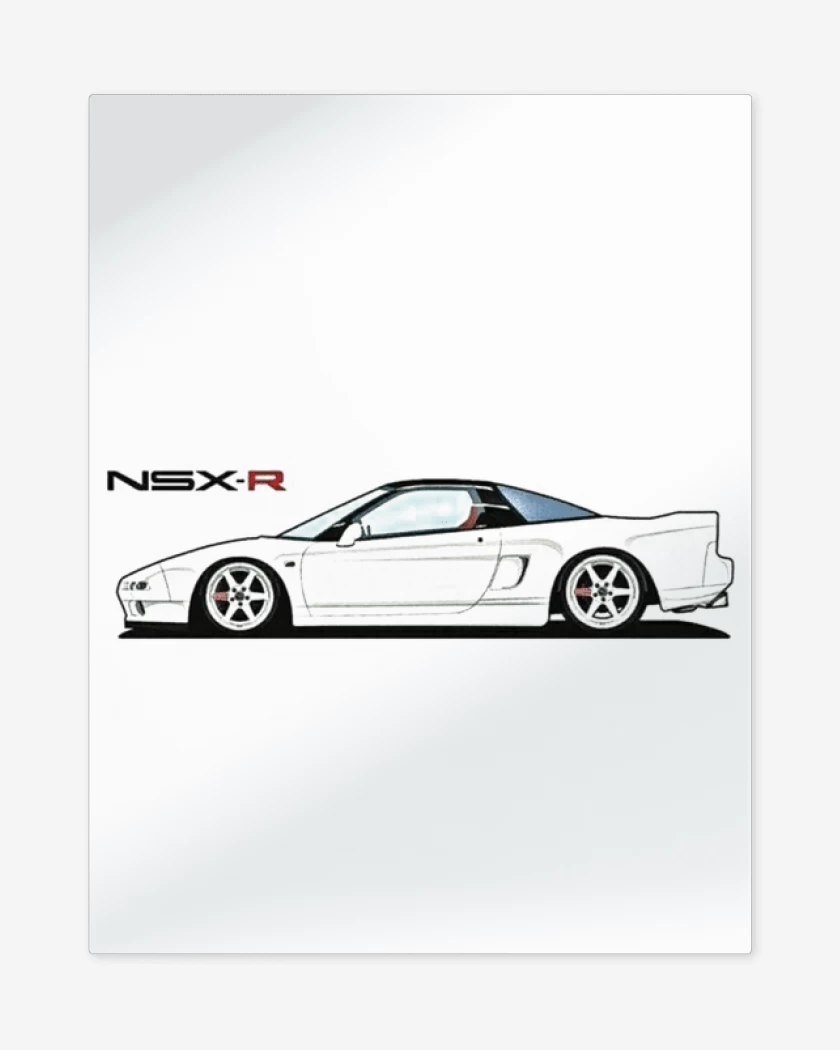 Print metalico Blanco de NSX-R