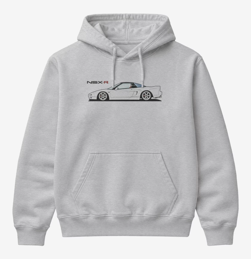 Poleron Canguro básico Gris Melange de NSX-R