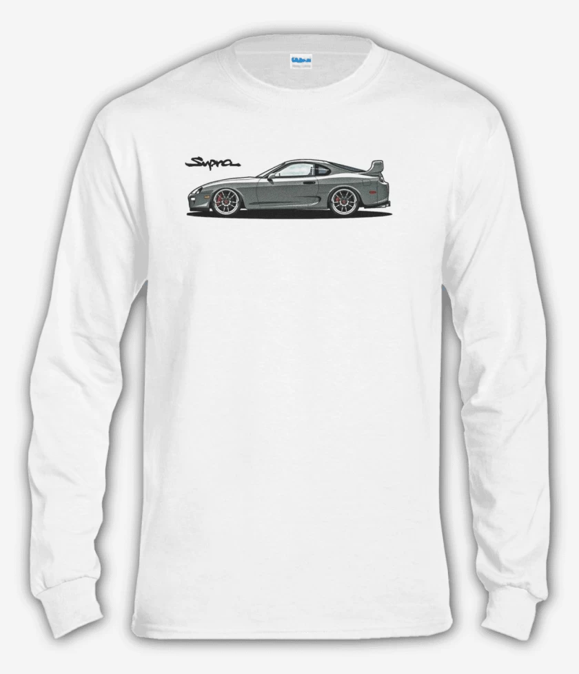 Polera manga larga Blanco de Supra