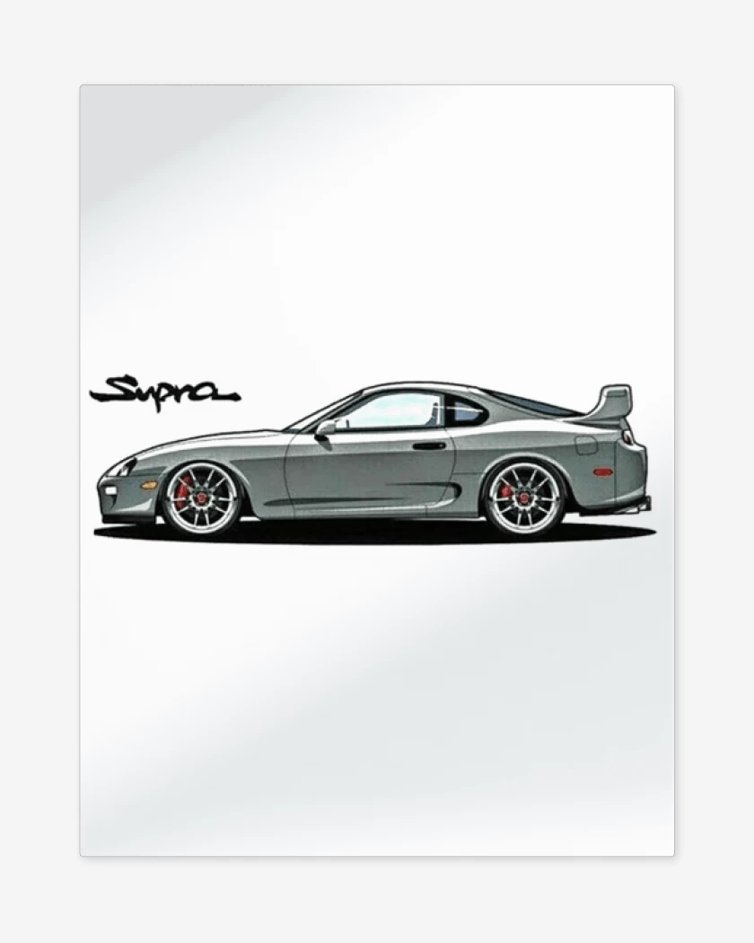 Print metalico Blanco de Supra