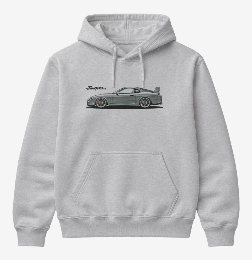 Poleron Canguro básico Gris Melange de Supra