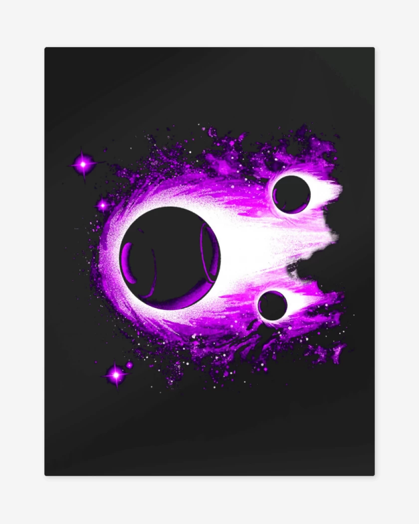 Print metalico Negro de Fire sayayin