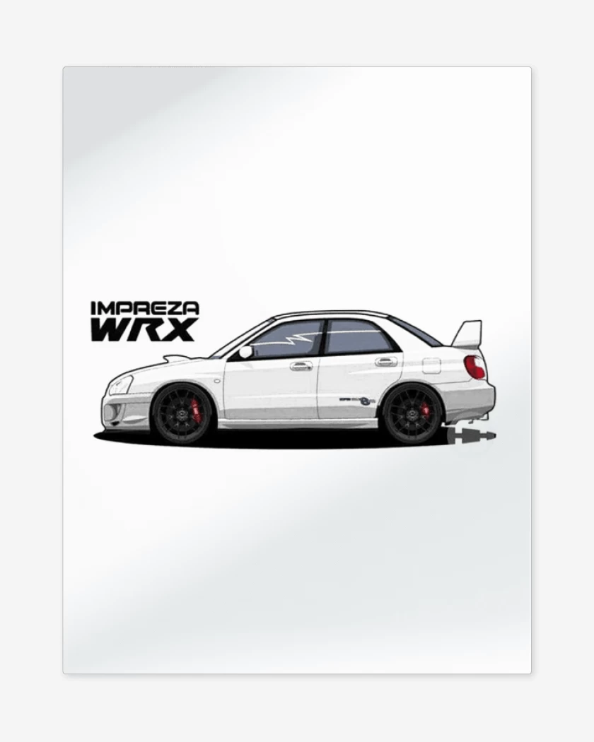 Print metalico Blanco de Impreza