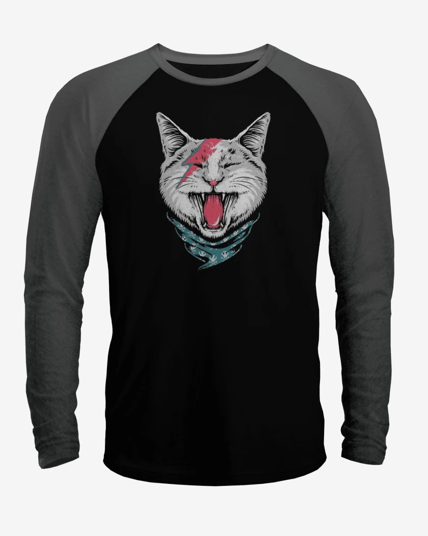 Polera Raglan Cat Bowie 