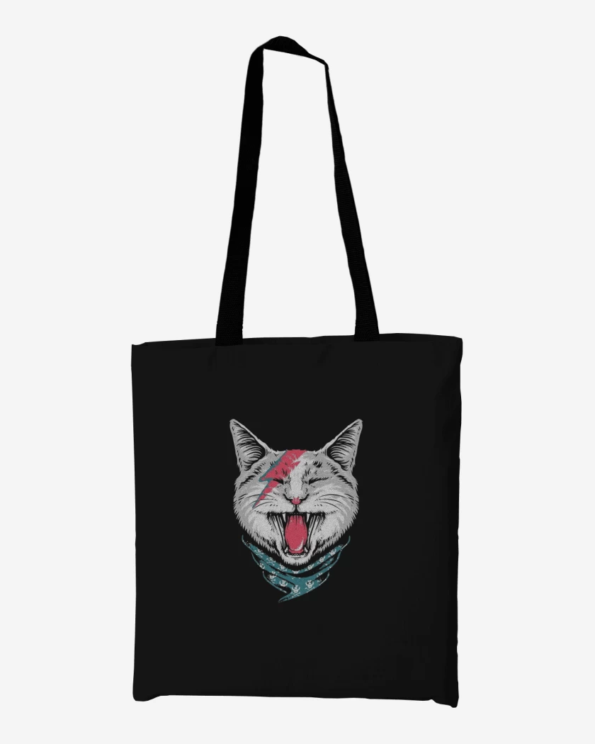 Totebag Cat Bowie 