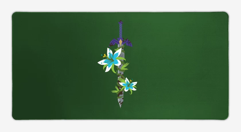 Mouse pad Gamer Verde jade de Espada master
