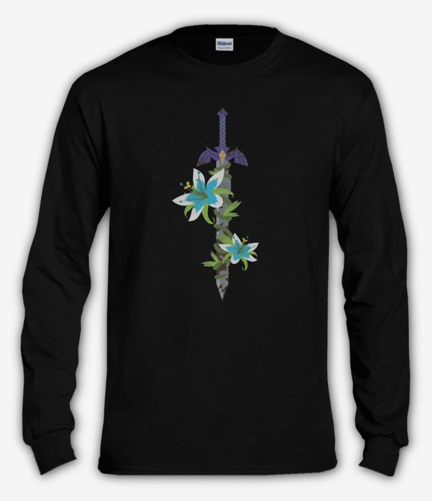 Polera manga larga Negro de Espada master