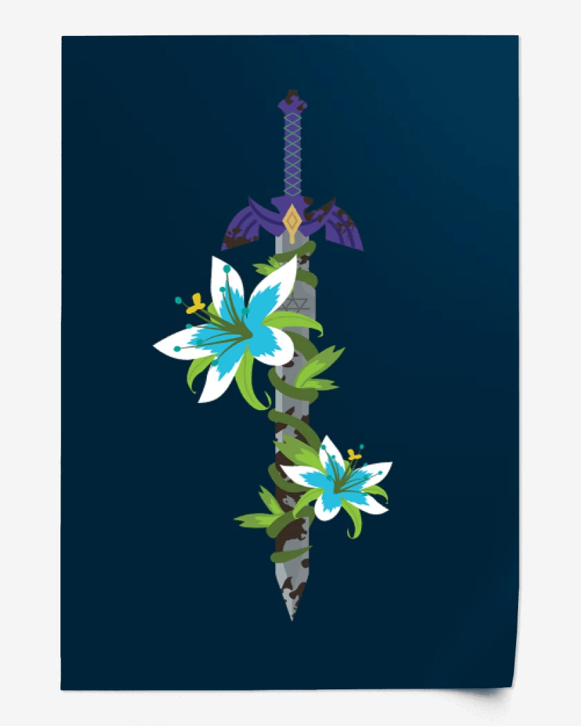 Print Azul Marino de Espada master