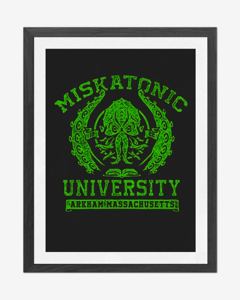 Cuadro decorativo Negro de Miskatonic