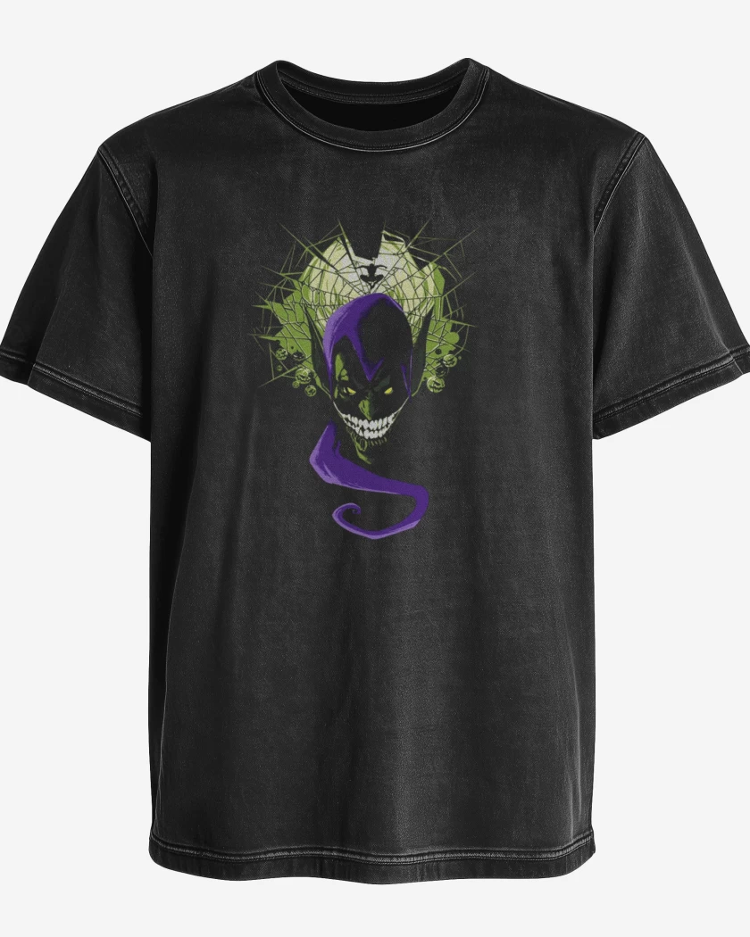 Polera desgastada Negro de La pesadilla