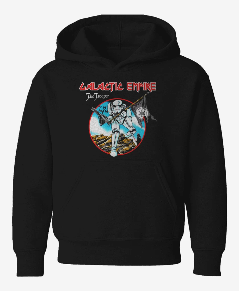 Poleron de niño Negro de Iron trooper