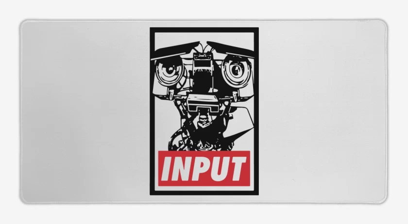 Mouse pad Gamer Blanco de Johnny 5 - Input