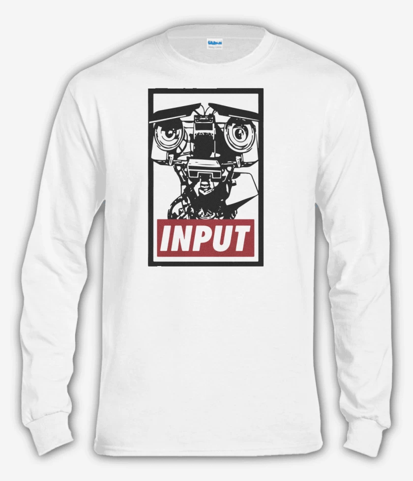Polera manga larga Blanco de Johnny 5 - Input