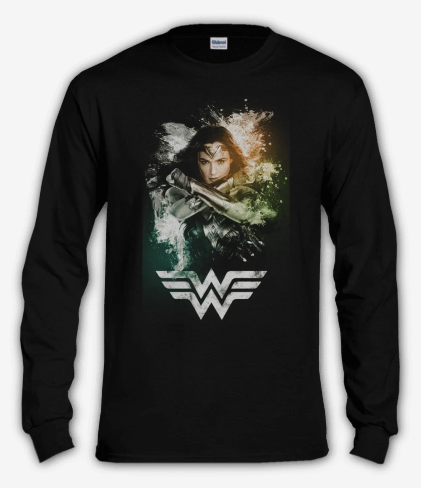 Polera manga larga Mujer maravilla