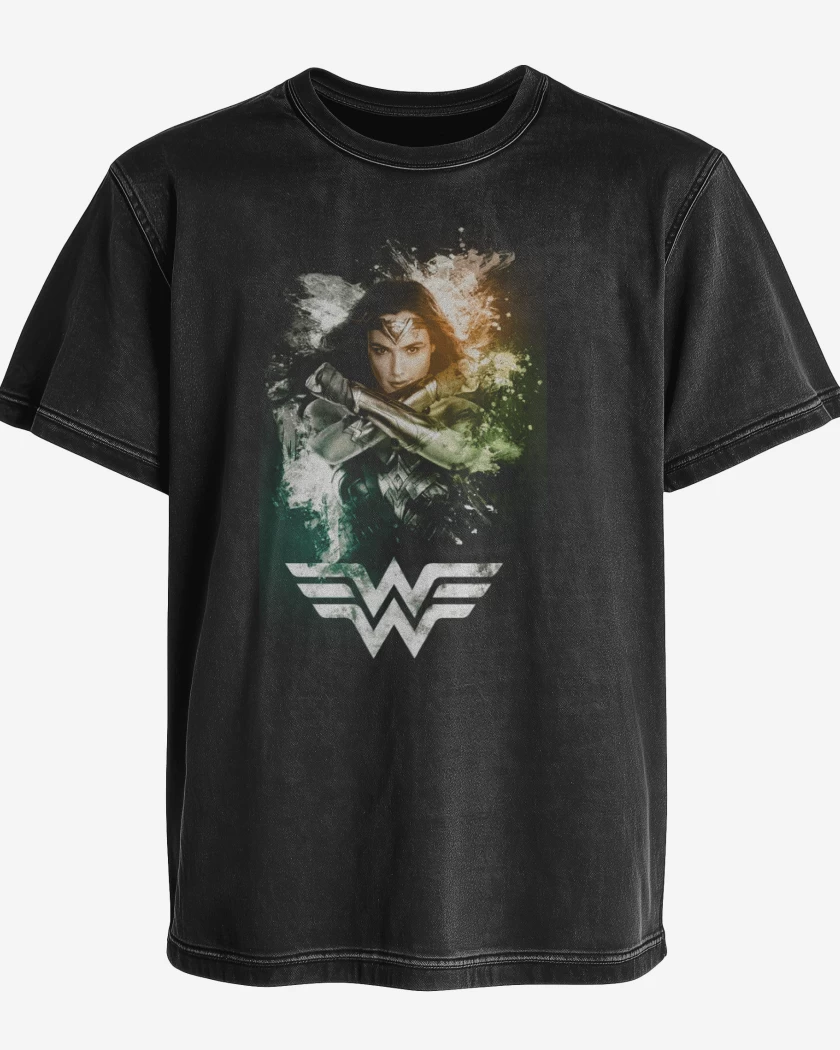 Polera desgastada Mujer maravilla
