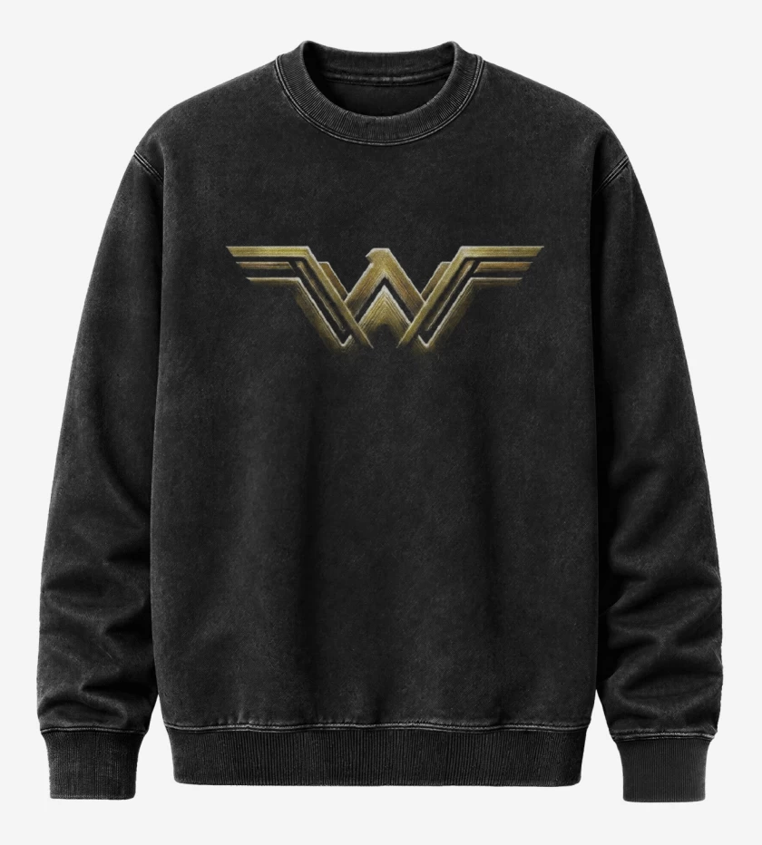 Poleron Polo Acid Wash Wonder woman