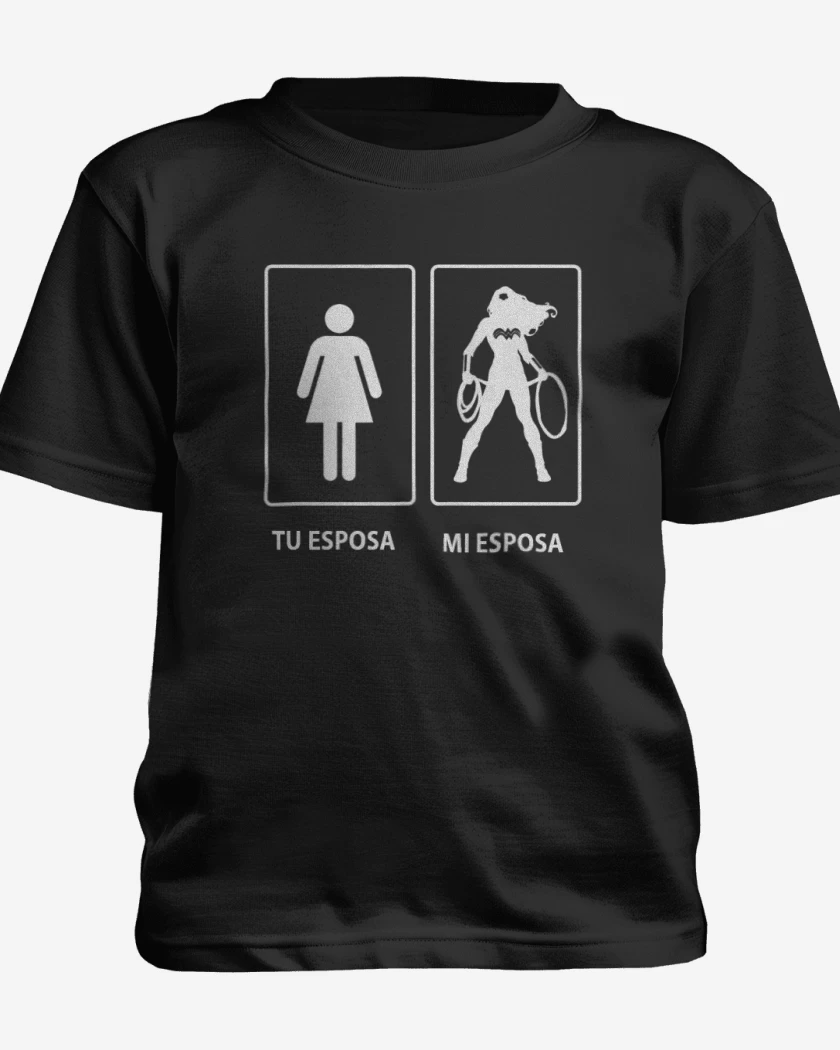 Polera de niño Negro de Tu esposa...
