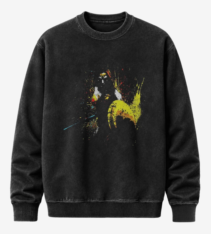 Poleron Polo Acid Wash Negro de Chica marvila