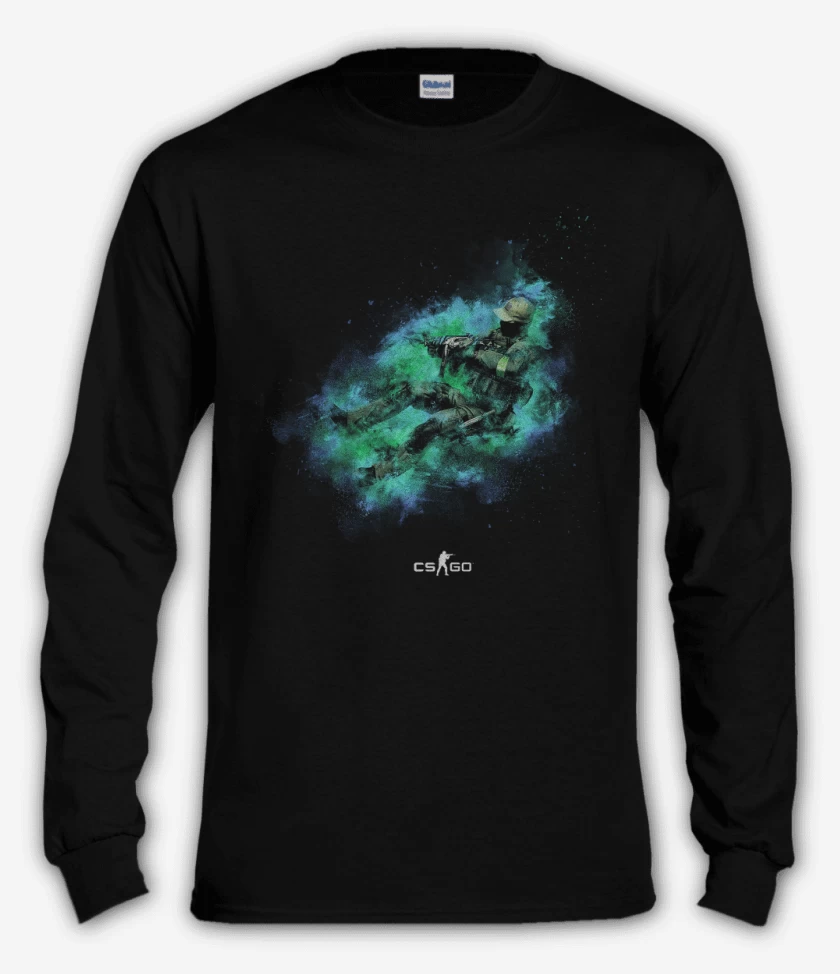 Polera manga larga Negro de COUNTER STRIKE 1