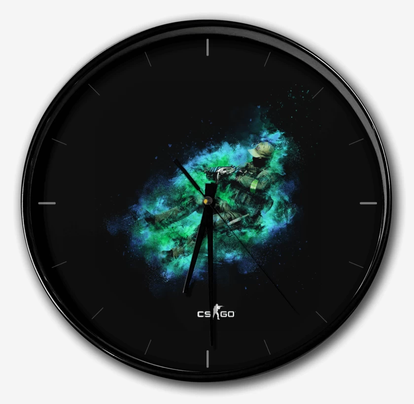 Reloj Negro de COUNTER STRIKE 1