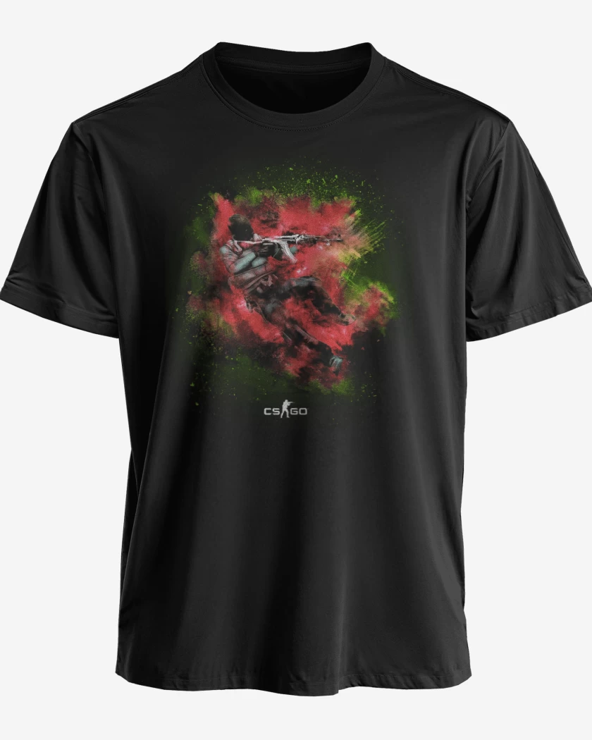 Polera premium Negro de Counter strike 2