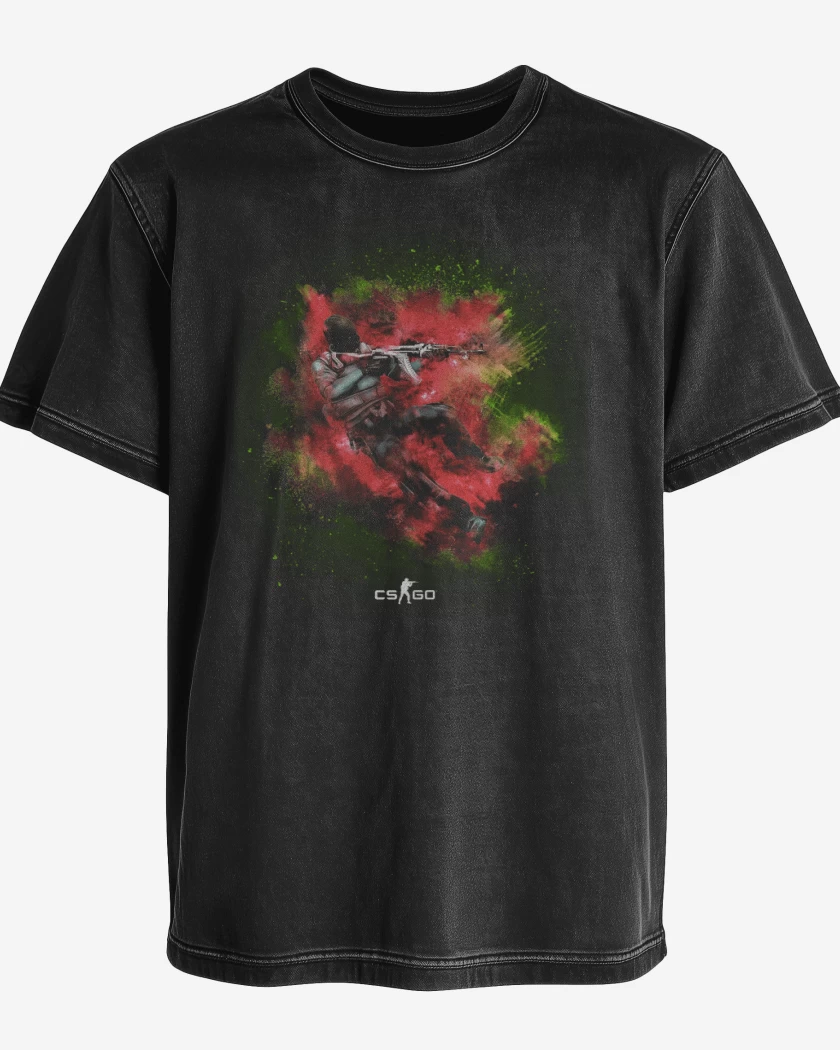 Polera desgastada Counter strike 2