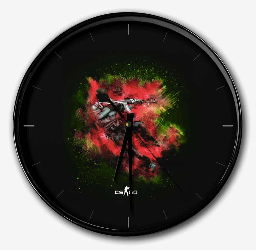 Reloj Negro de Counter strike 2