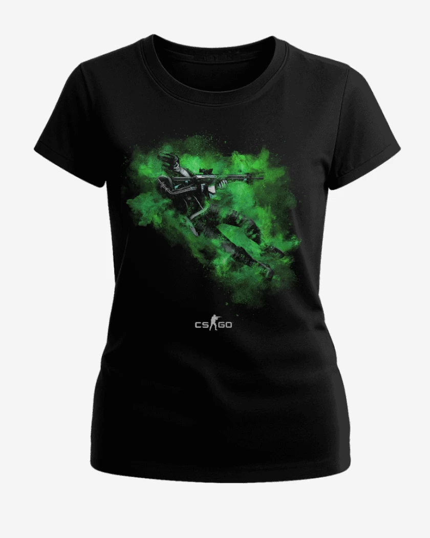 Polera de Mujer Negro de Counter Strike 3