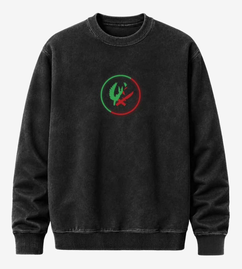 Poleron Polo Acid Wash Negro de Cs Go