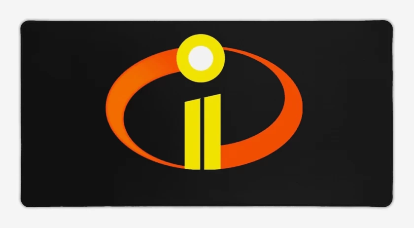 Mouse pad Gamer Negro de Los Increibles