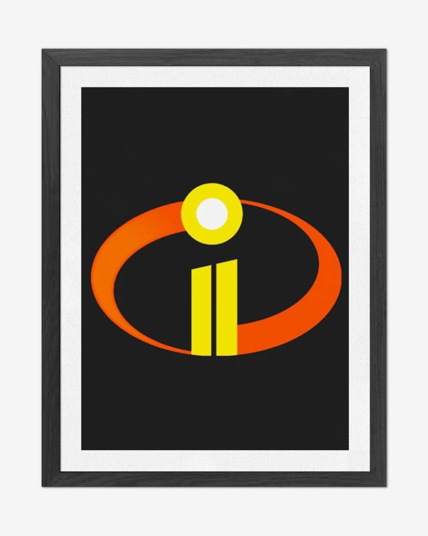 Cuadro decorativo Negro de Los Increibles