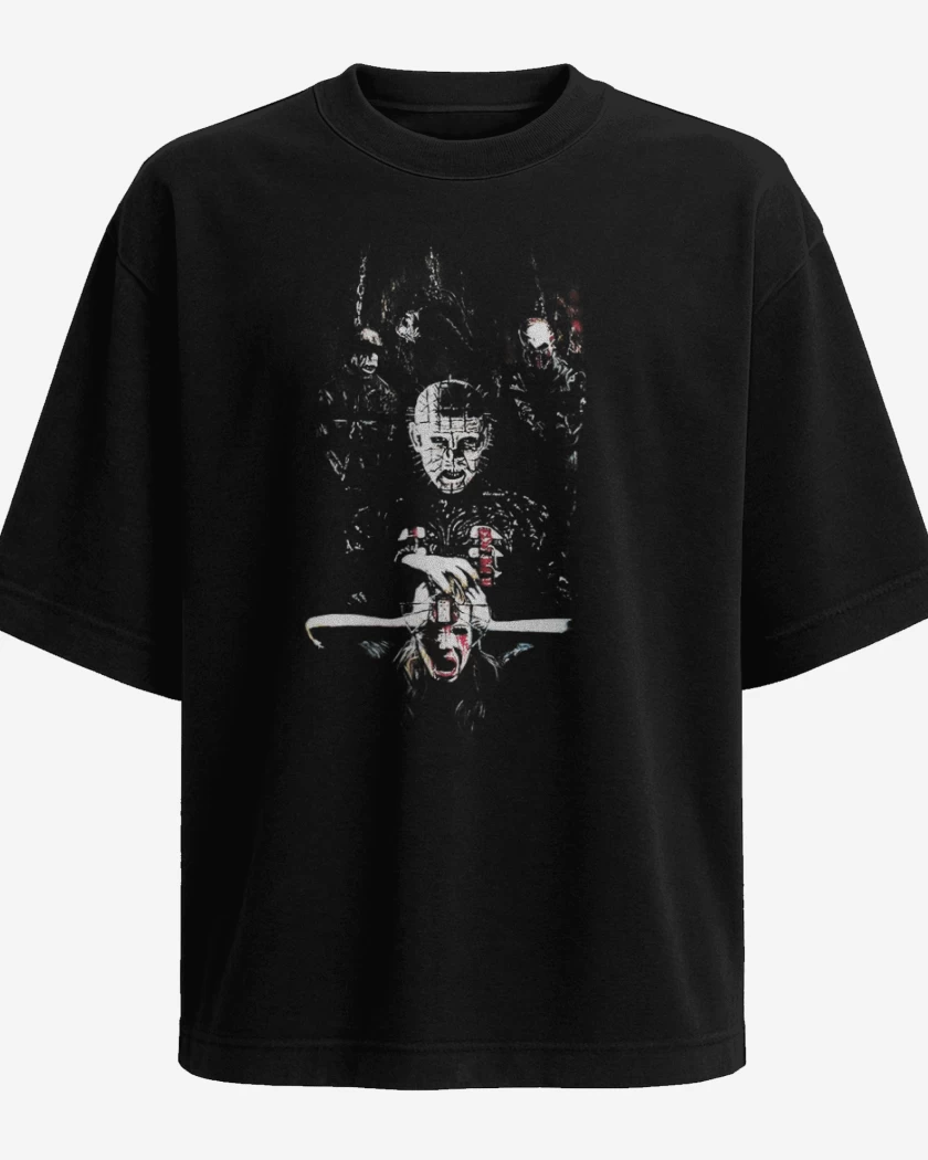 Polera Oversize Negro de HELLRAISER