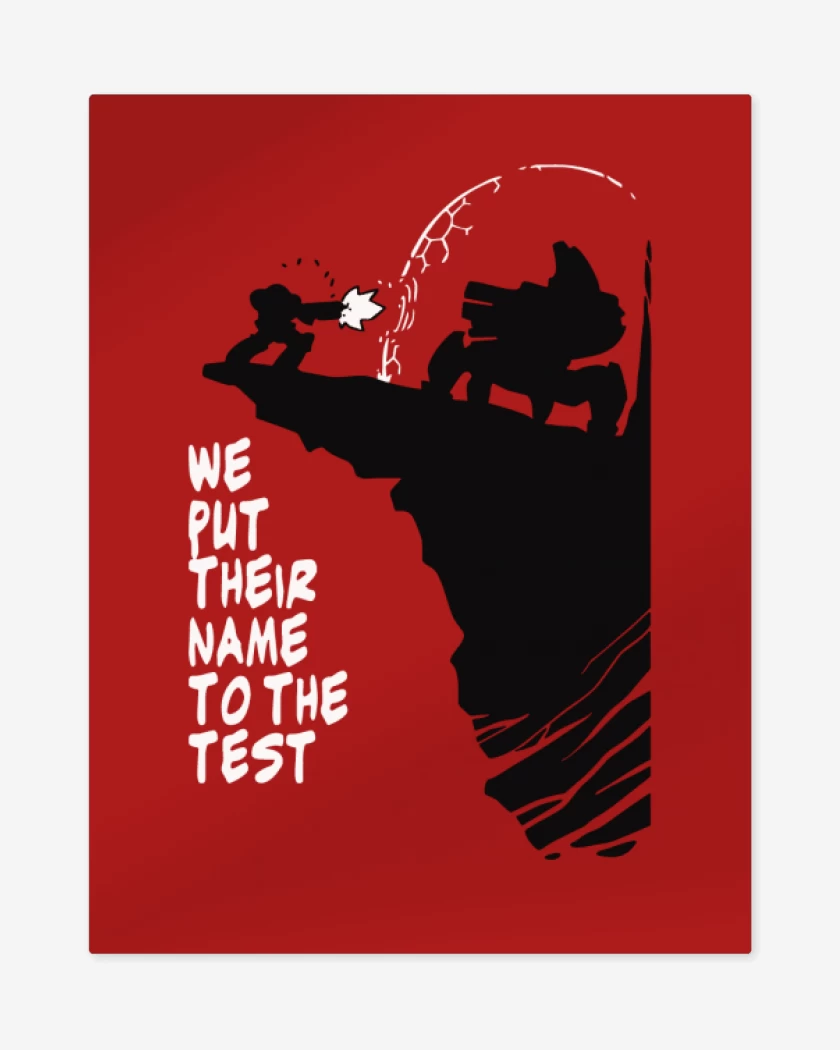 Print metalico Rojo de Terrans - 300