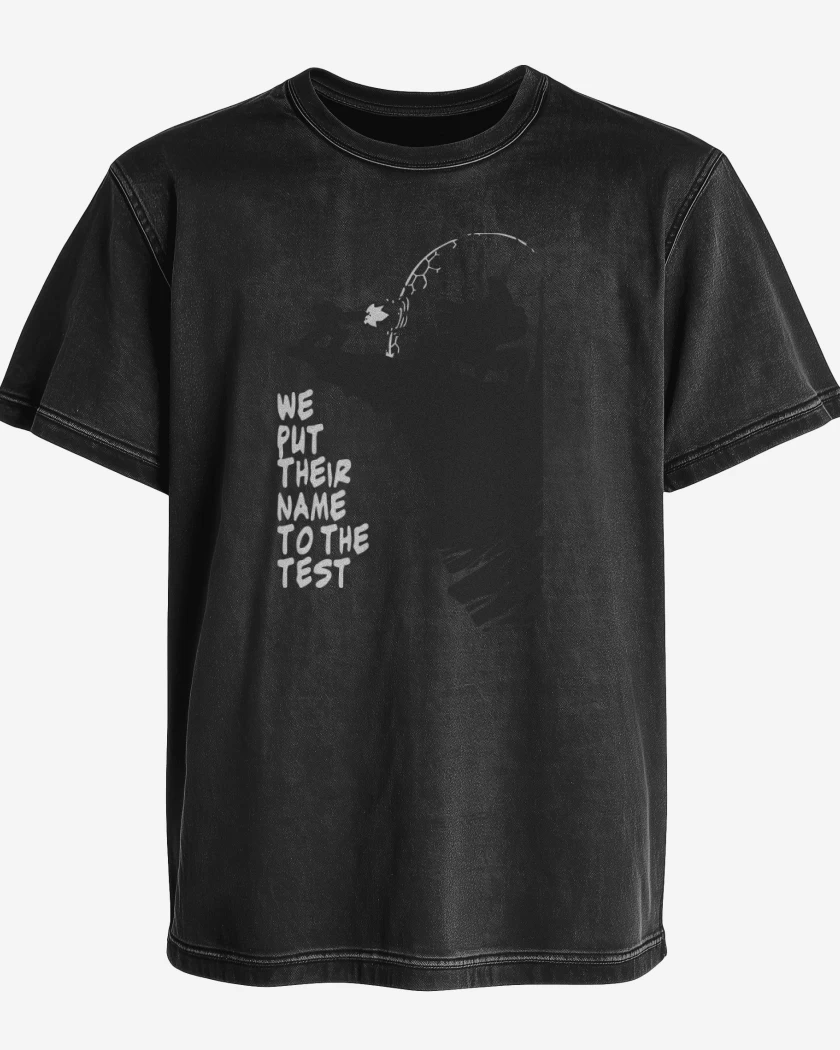 Polera desgastada Negro de Terrans - 300