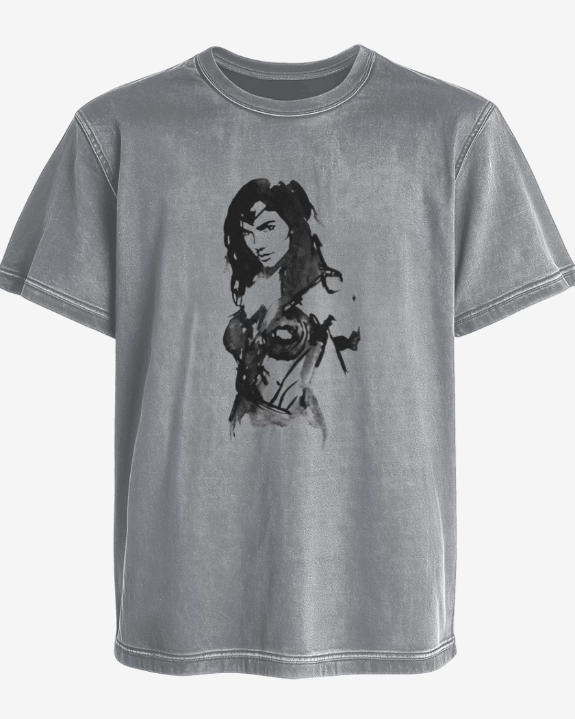 Polera desgastada Wonder art