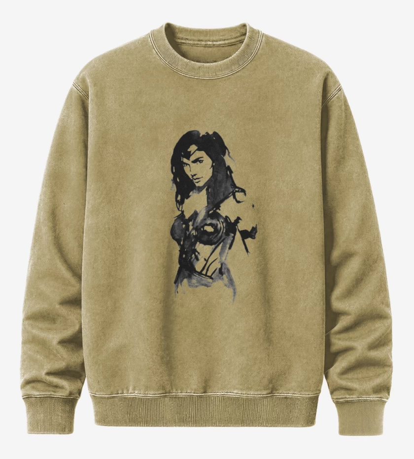 Poleron Polo Acid Wash Beige de Wonder art