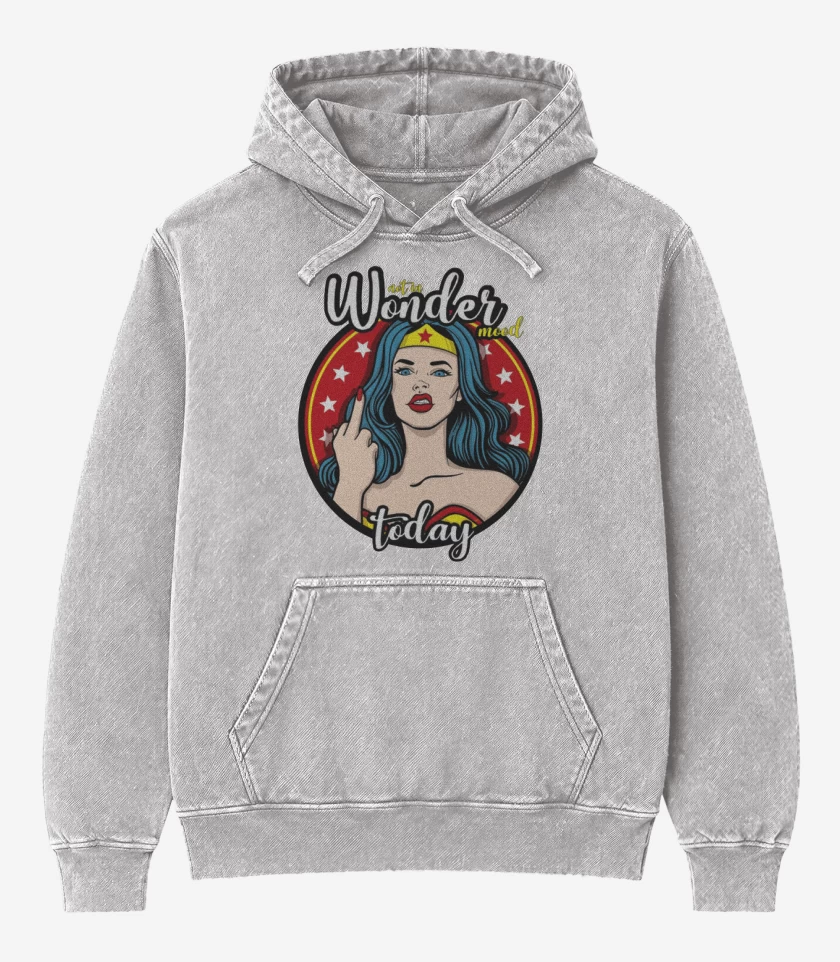 Poleron Canguro Acid Wash Chiquilla maravilla