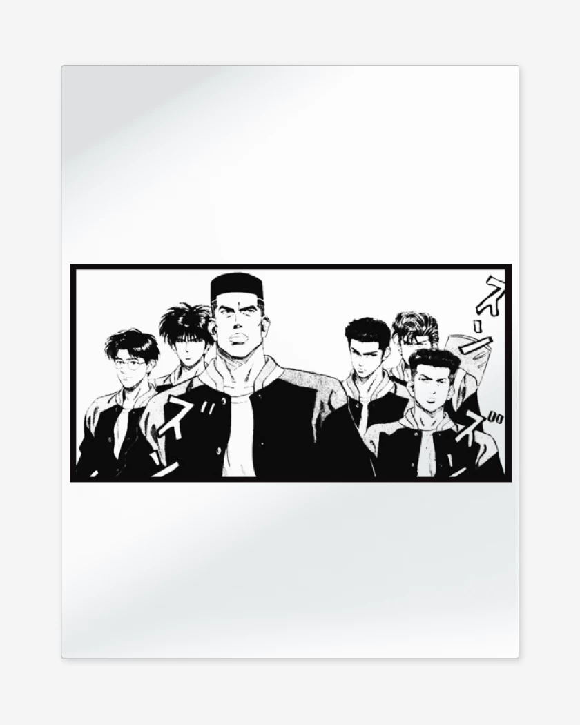 Print metalico Blanco de Shohoku team