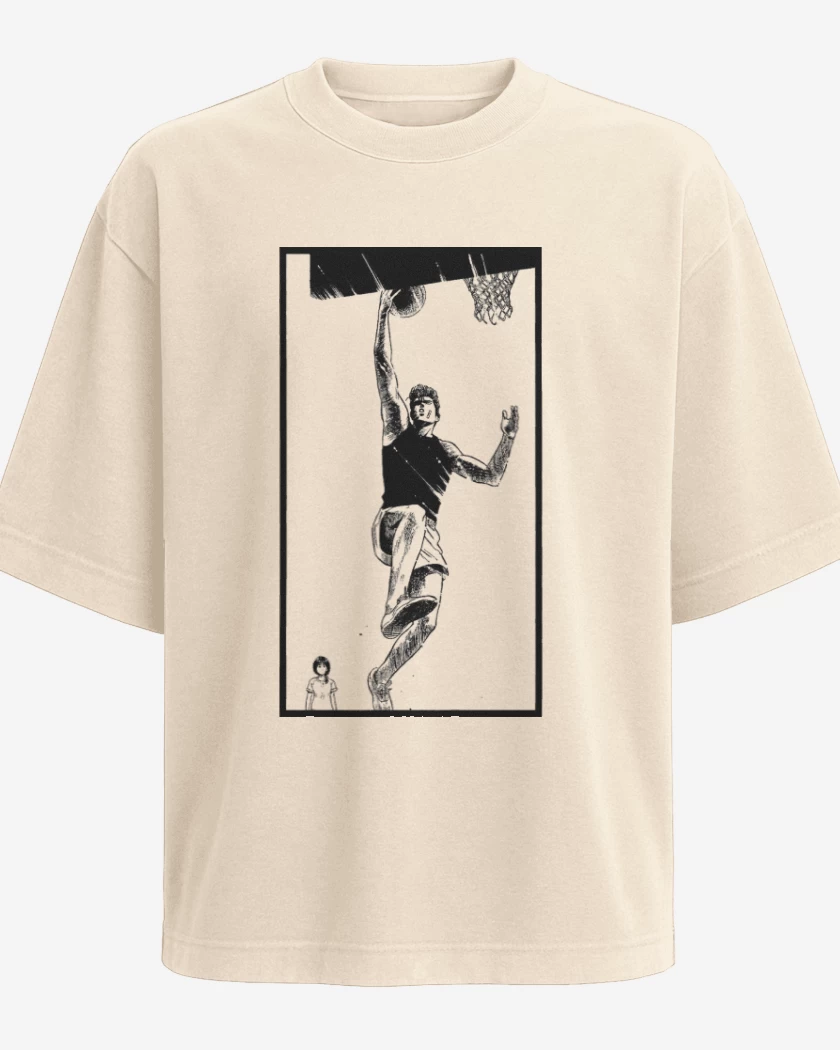 Polera Oversize Beige de Slam Dunk