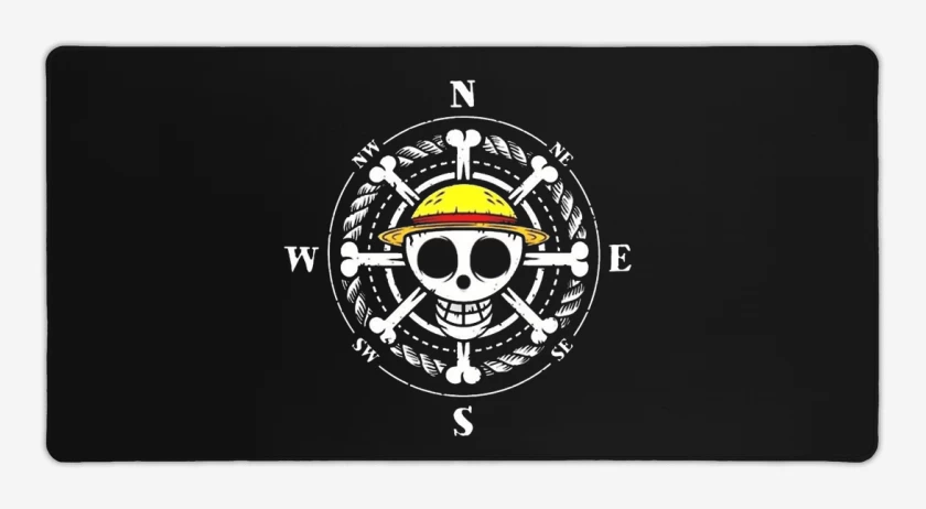 Mouse pad Gamer Negro de One piece 2