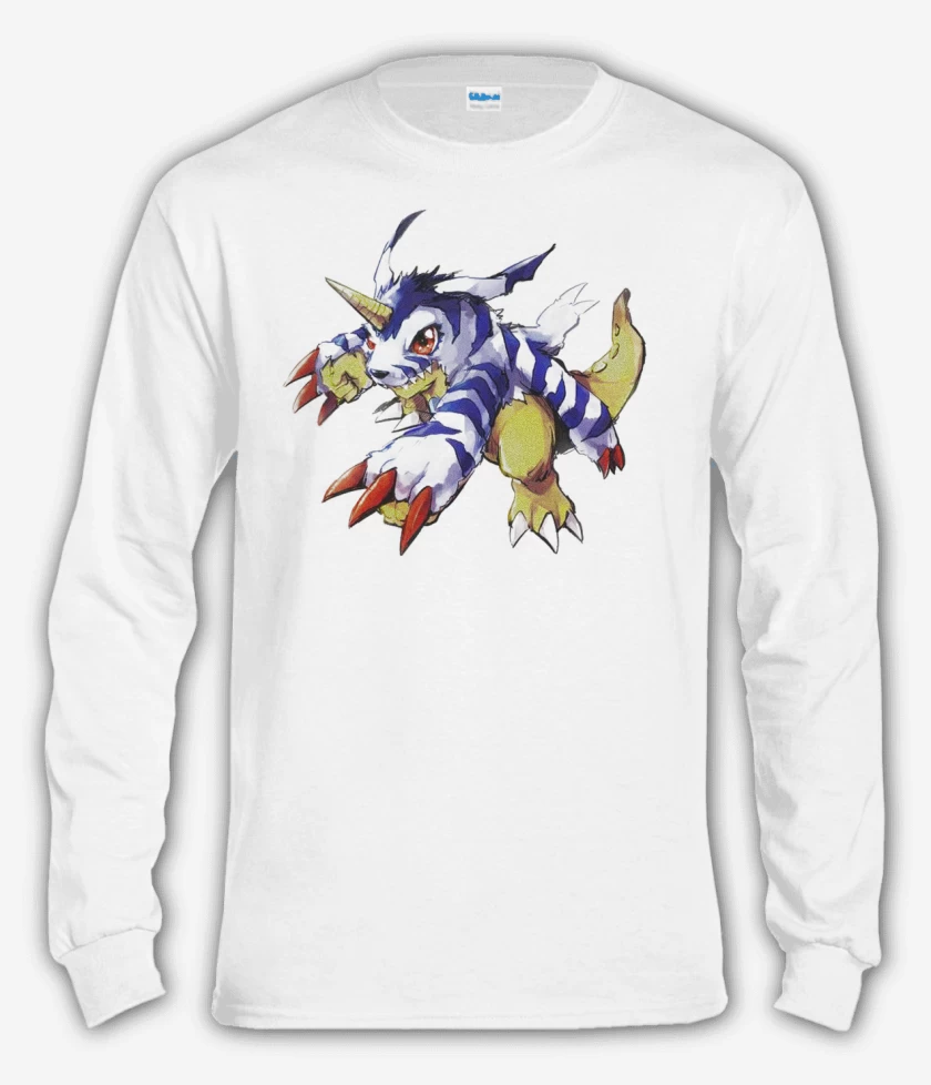 Polera manga larga Blanco de Gabumon 3