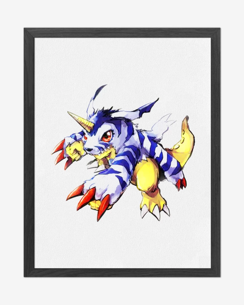 Cuadro decorativo Blanco de Gabumon 3