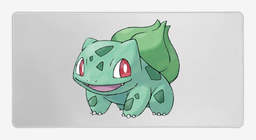 Mouse pad Gamer Blanco de Bulbasaur