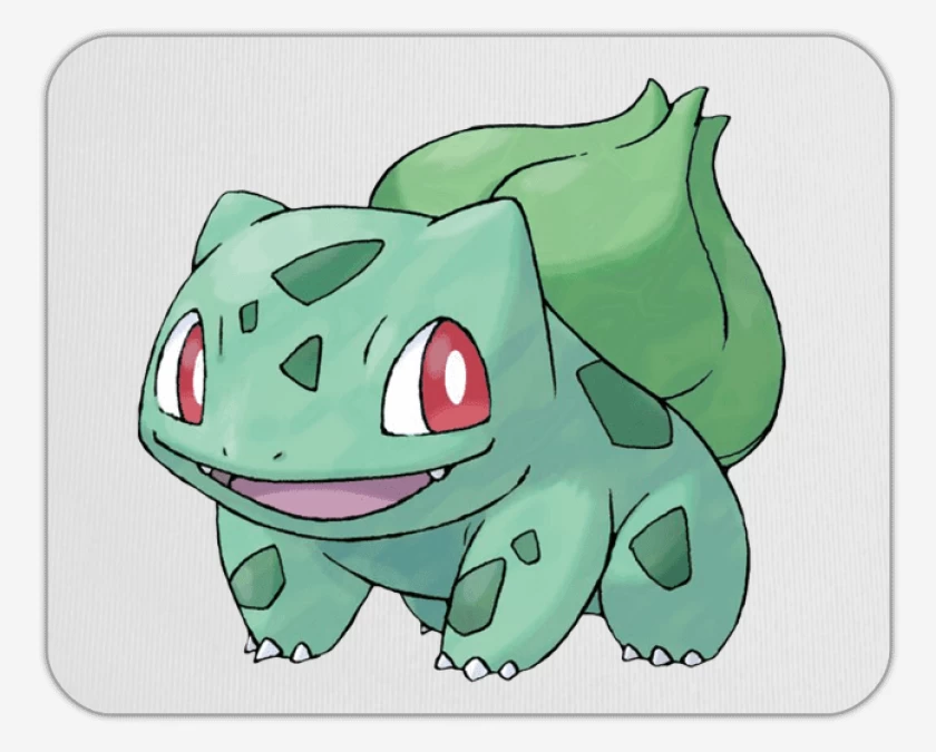 Mousepad Blanco de Bulbasaur