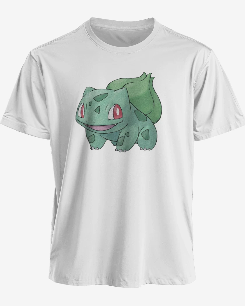 Polera premium Blanco de Bulbasaur