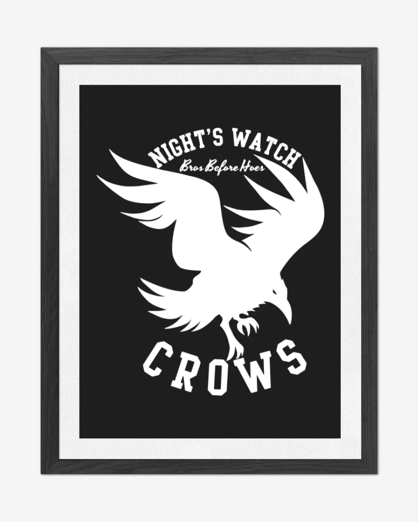 Cuadro decorativo Negro de Nights watch Crows