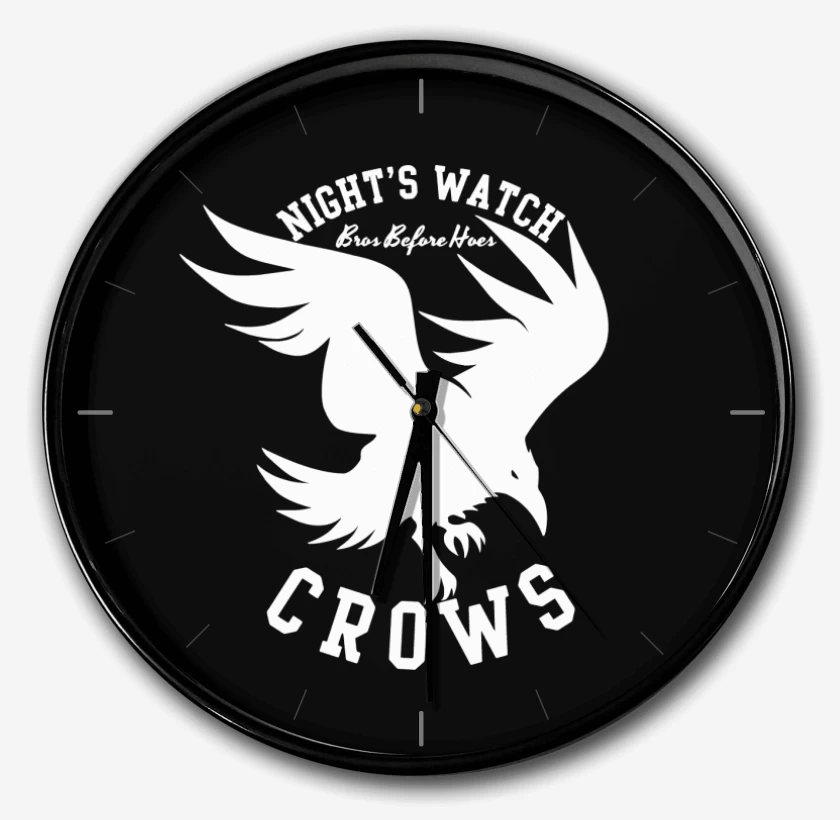 Reloj Negro de Nights watch Crows