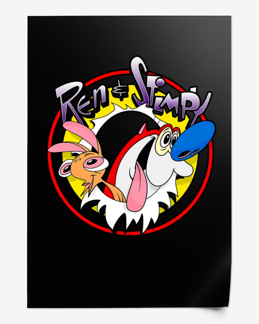 Print Negro de ren y stimpy