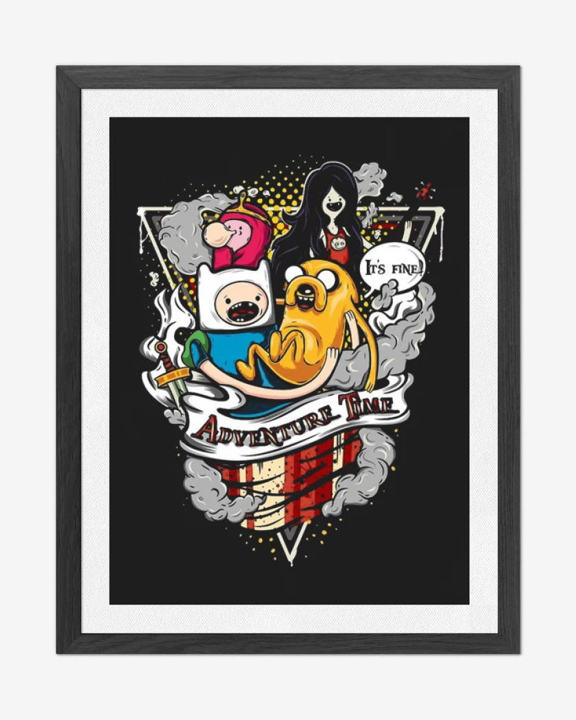 Cuadro decorativo Negro de Adventure time